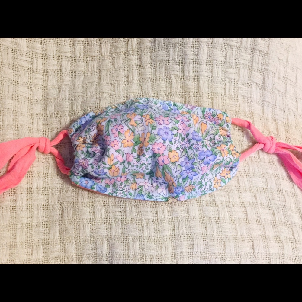 🌸 Free! 🌸 Upcycled Floral Print Cloth Face Mask